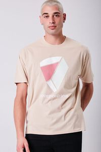 TAUPE/MULTI Composition Graphic Tee, image 1