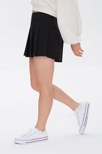 BLACK Pleated A-Line Skirt, image 3