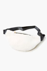 CREAM Faux Shearling Fanny Pack, image 2