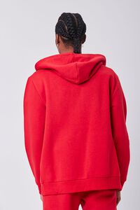 RED Fleece Zip-Up Hoodie, image 3