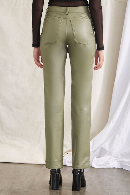 OLIVE Faux Leather High-Rise Pants, image 4