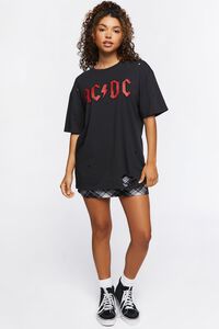 BLACK/RED ACDC Distressed Graphic Tee, image 4
