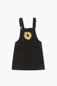 BLACK Girls Flower Overall Dress (Kids), image 1