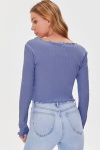 CLOUD Tie-Front Ribbed Top, image 3