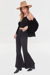 WASHED BLACK Flare High-Rise Jeans, image 1