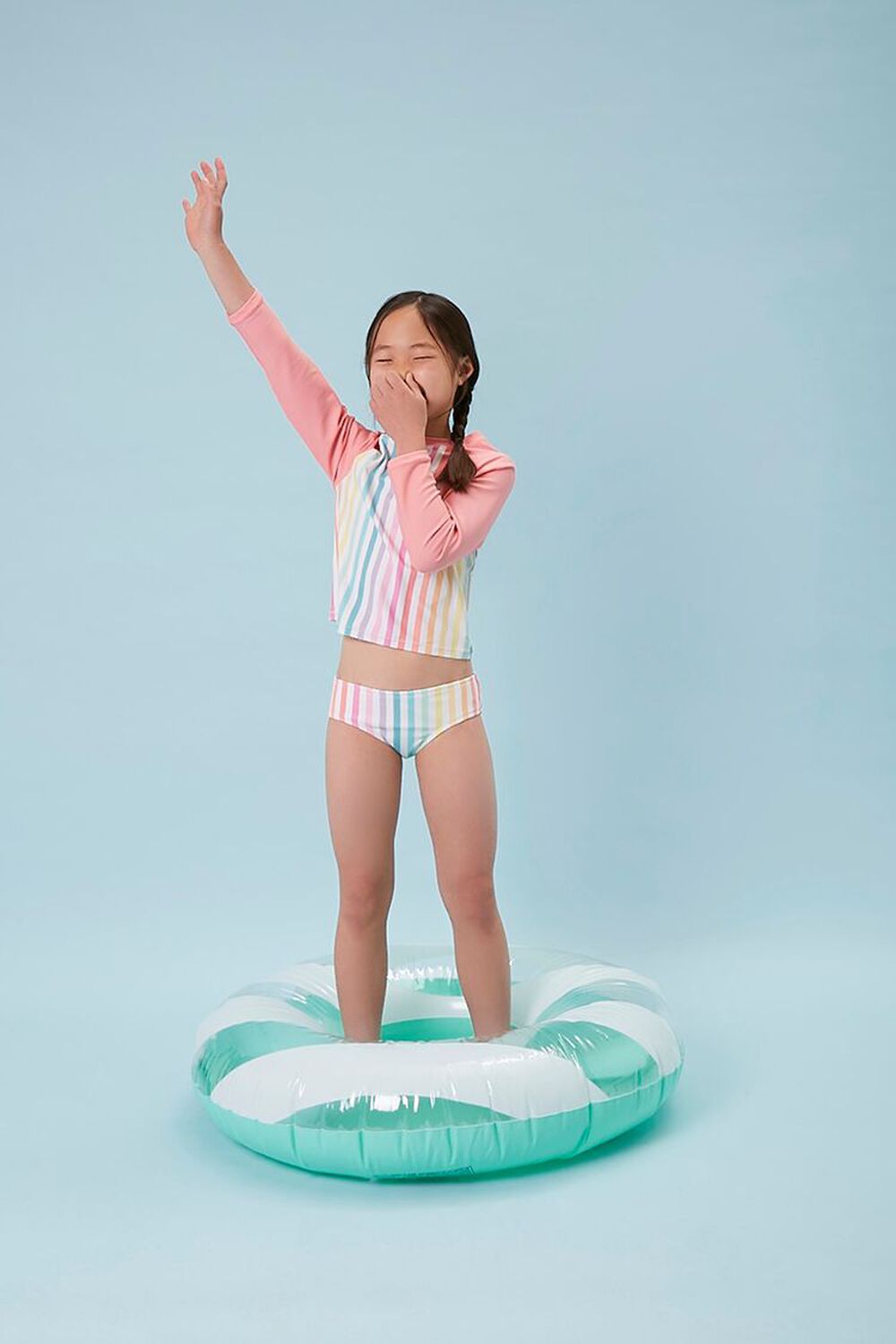 PINK/MULTI Girls Rainbow Two-Piece Swimsuit (Kids), image 1
