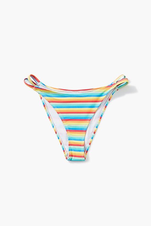 RAINBOW Rainbow-Striped Bikini Bottoms, image 5