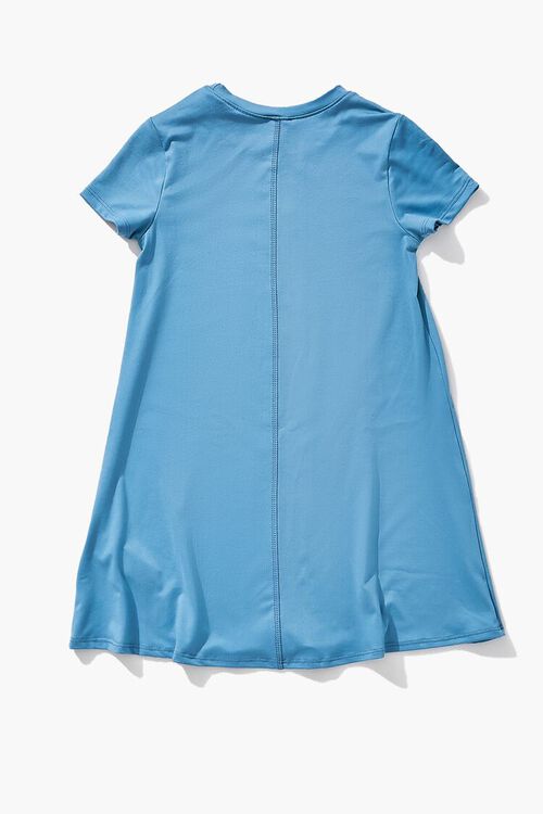 BLUE/MULTI Girls World Tour T-Shirt Dress (Kids), image 2