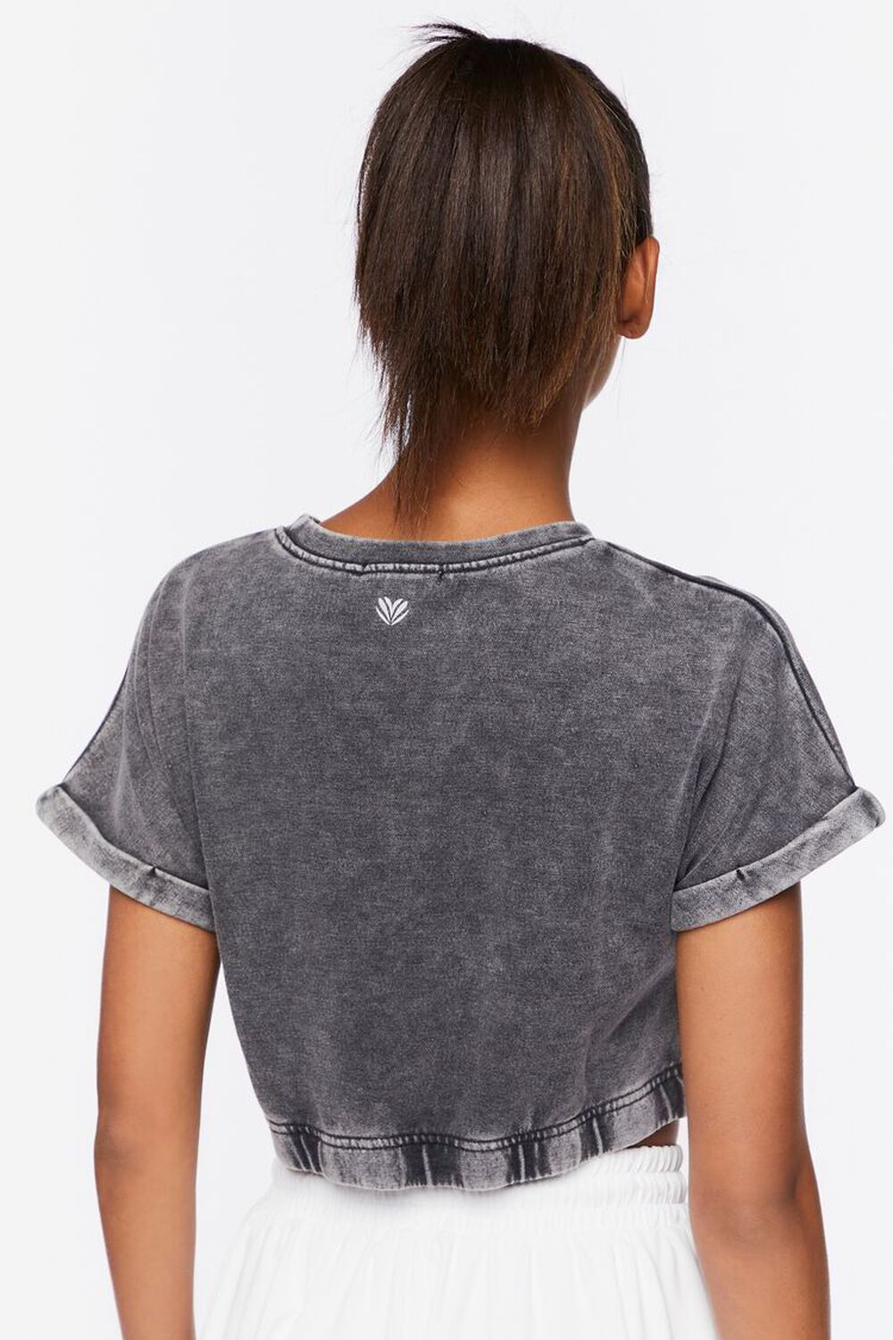 Active French Terry Cropped Tee, image 3