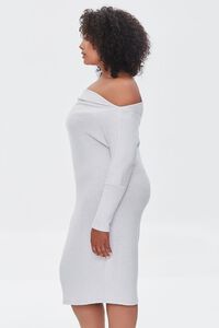 GREY Plus Size Off-the-Shoulder Dress, image 2