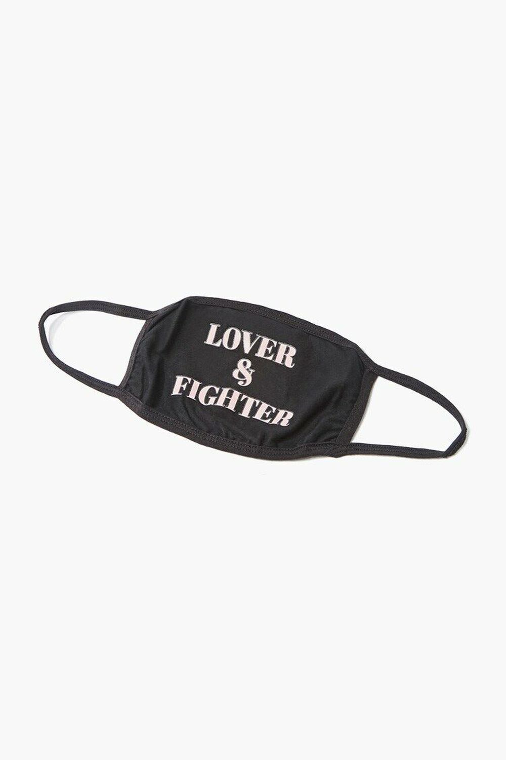 BLACK/PINK Stand Up To Cancer Lover & Fighter Face Mask, image 1