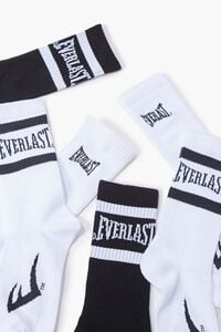 WHITE/BLACK Everlast Crew Socks, image 3