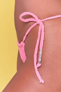 PINK ICING Barbie™ Floral String Bikini Bottoms, image 5