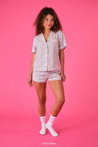 PINK/MULTI Barbie Shirt & Shorts Pajama Set, image 4