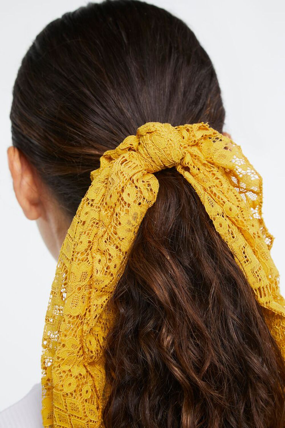 Floral Lace Bow Scrunchie, image 2