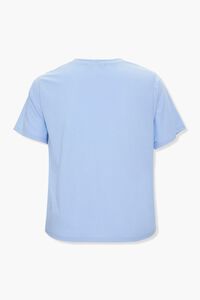 LIGHT BLUE Plus Size Butterfly Graphic Tee, image 2