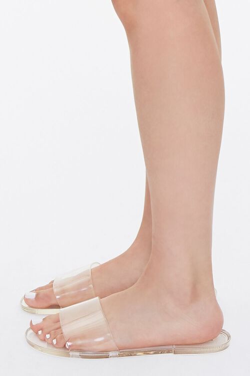 CLEAR Semi-Transparent Jelly Sandals, image 2