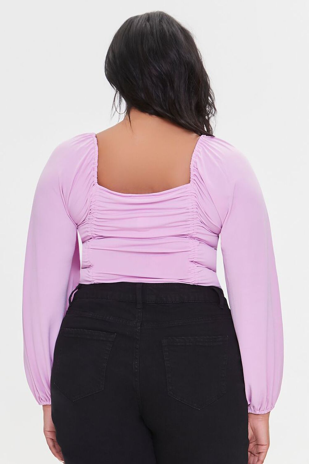 PINK Plus Size Ruched Bodysuit, image 3