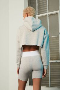 HEATHER GREY/WHITE Everlast Graphic Cropped Hoodie, image 3
