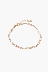 GOLD Curb Chain Anklet, image 1