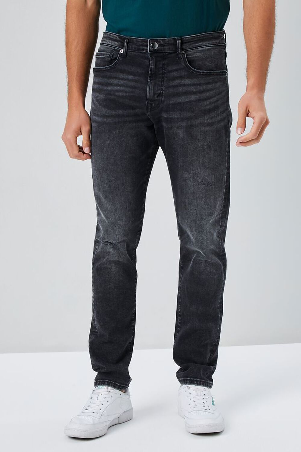 BLACK Stonewash Slim-Fit Jeans, image 2
