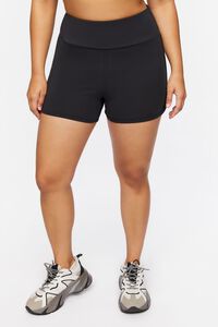 Plus Size Active Ruched Shorts, image 2