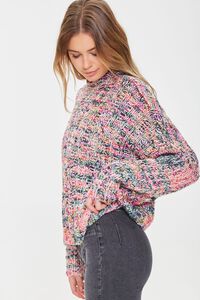 PINK/MULTI Multicolored Mock Neck Sweater, image 2