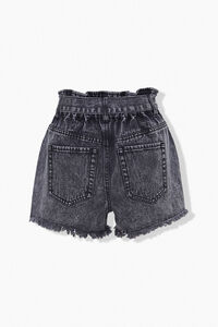 BLACK Paperbag Denim Shorts, image 3