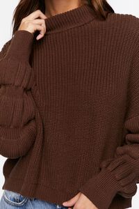 WALNUT Tiered Mock-Neck Sweater, image 5
