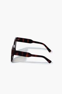 BROWN/BROWN Square Frame Sunglasses, image 3