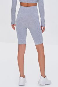 HEATHER GREY Active Seamless High-Rise 9-inch Biker Shorts, image 4