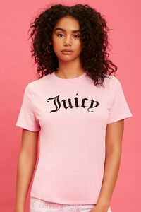 PINK/BLACK Juicy Couture Graphic Tee, image 1