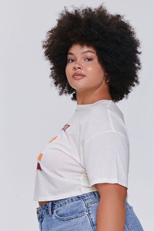 NUDE/MULTI Plus Size Maruchan Graphic Cropped Tee, image 2