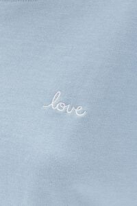 BLUE Embroidered Love Pullover, image 5