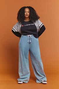CHARCOAL/MULTI Plus Size Embroidered Airwalk Tee, image 4