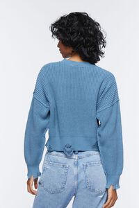 COLONY BLUE Distressed Drop-Sleeve Sweater, image 4