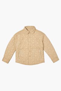 TAUPE Kids Star Quilted Bomber Jacket (Girls + Boys), image 1