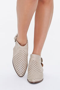 Perforated Buckled Booties, image 4