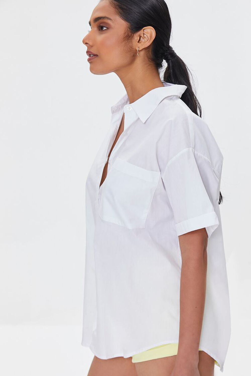 Oversized Button-Front Shirt, image 2