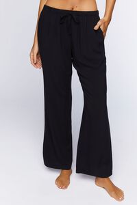 BLACK Relaxed-Fit Pajama Pants, image 2