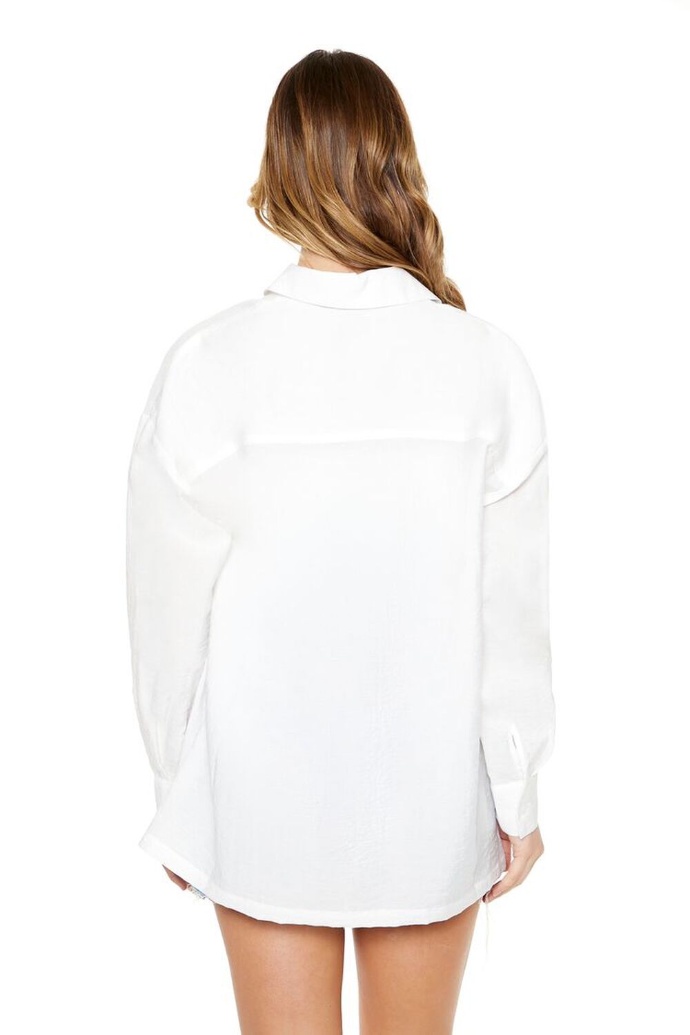 WHITE Crinkled Pocket Shirt, image 3