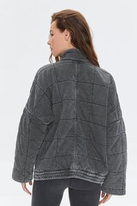 CHARCOAL Quilted Zip-Up Jacket, image 4