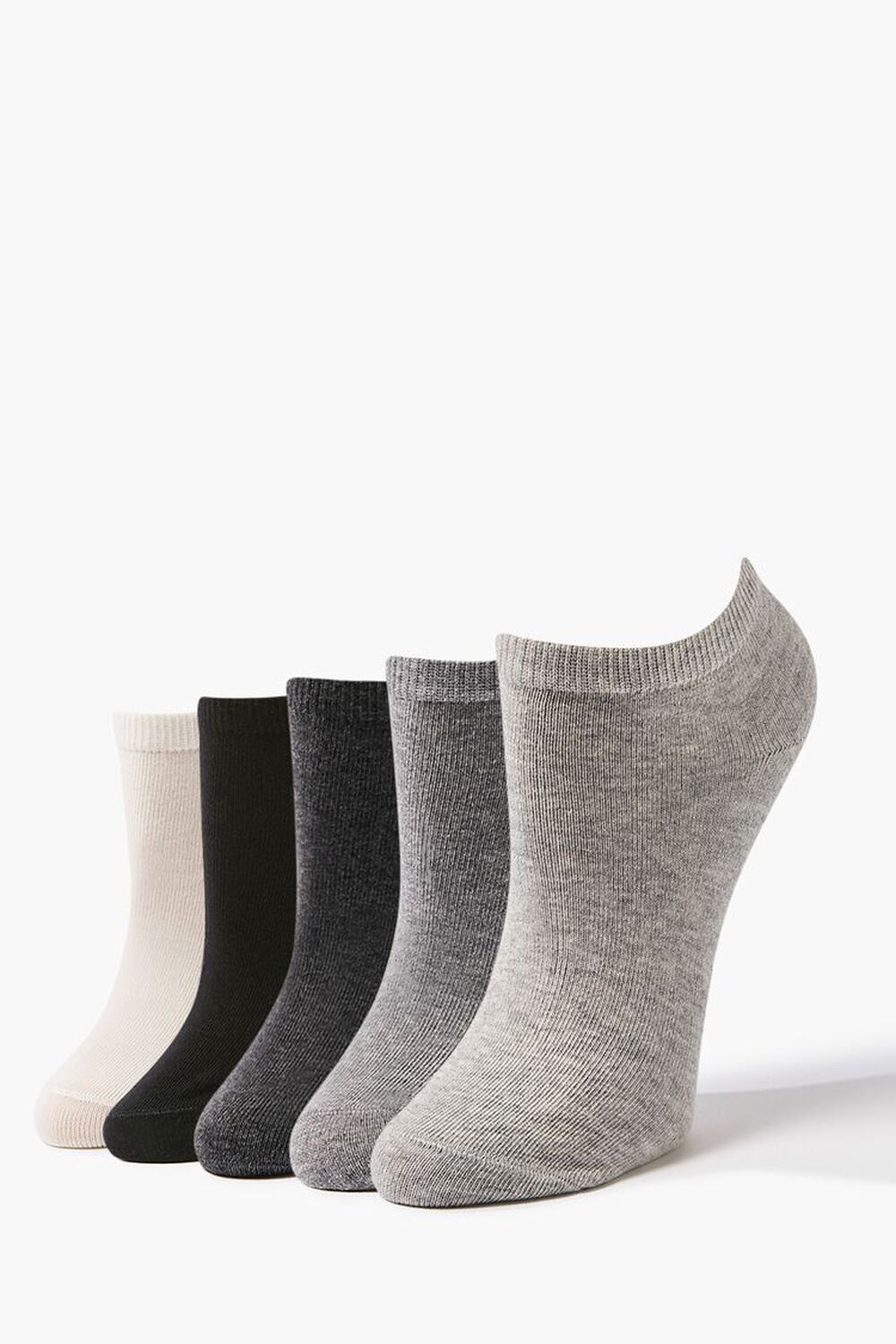 BLACK/GREY Ankle Sock Set - 5 pack, image 1