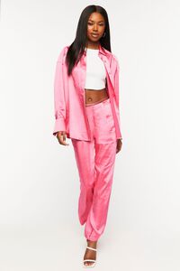 PEONY Satin Strappy Mid-Rise Pants, image 5