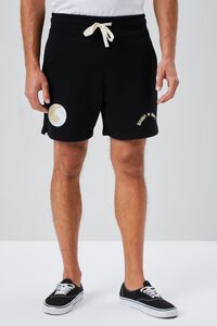 BLACK/MULTI Embroidered Wanna Go Surfin Shorts, image 2