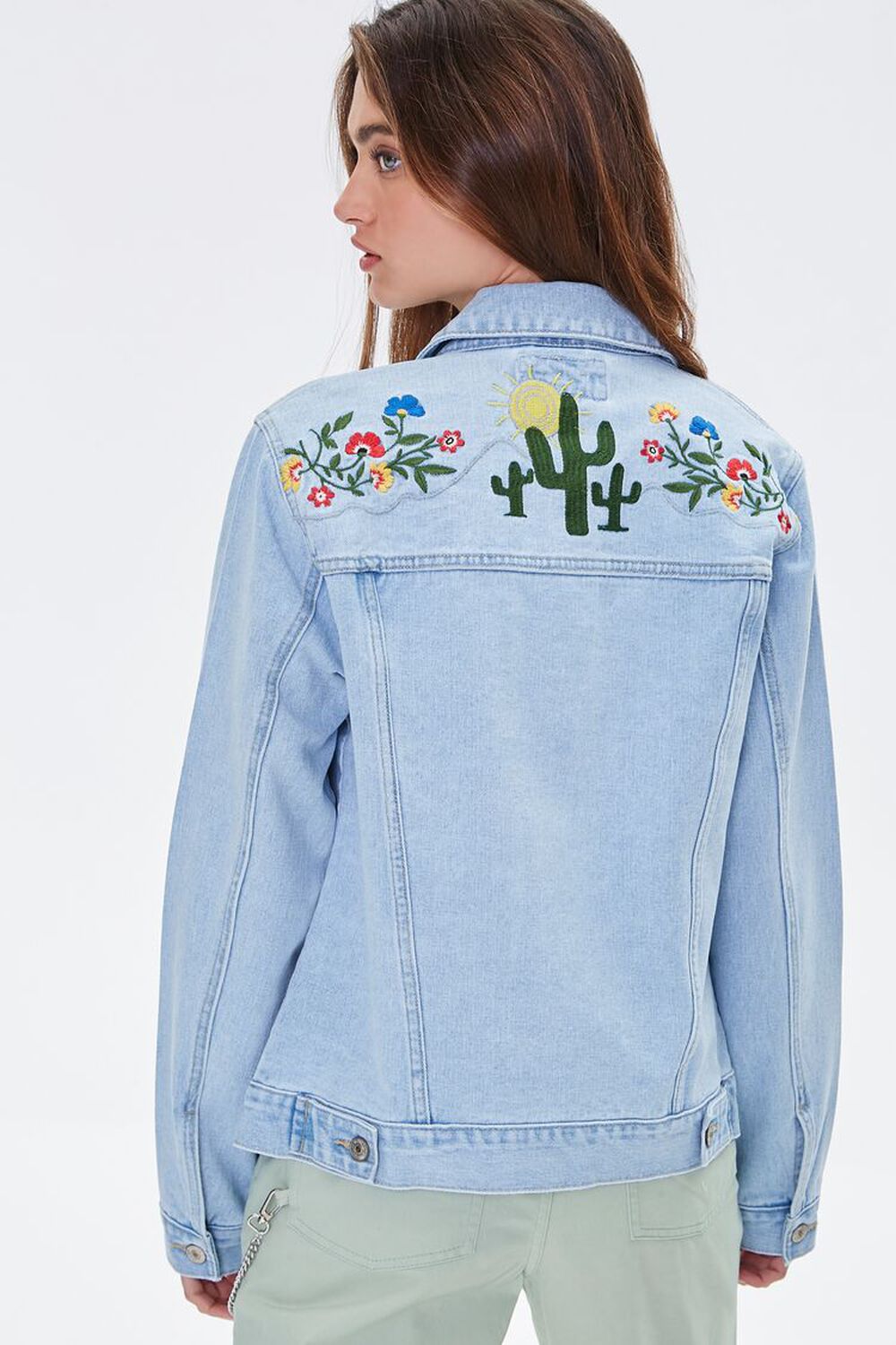 Embroidered Desert Denim Jacket