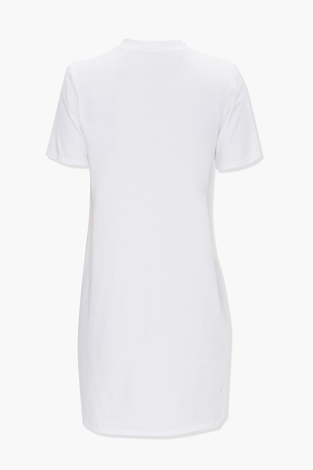 WHITE Shoulder Pad Shirt Dress, image 3