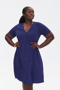 NAVY Plus Size Fit & Flare Dress, image 1