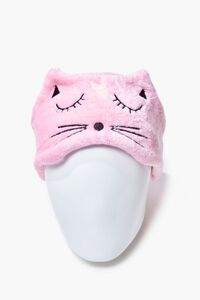 PINK Plush Cat Graphic Headwrap, image 2