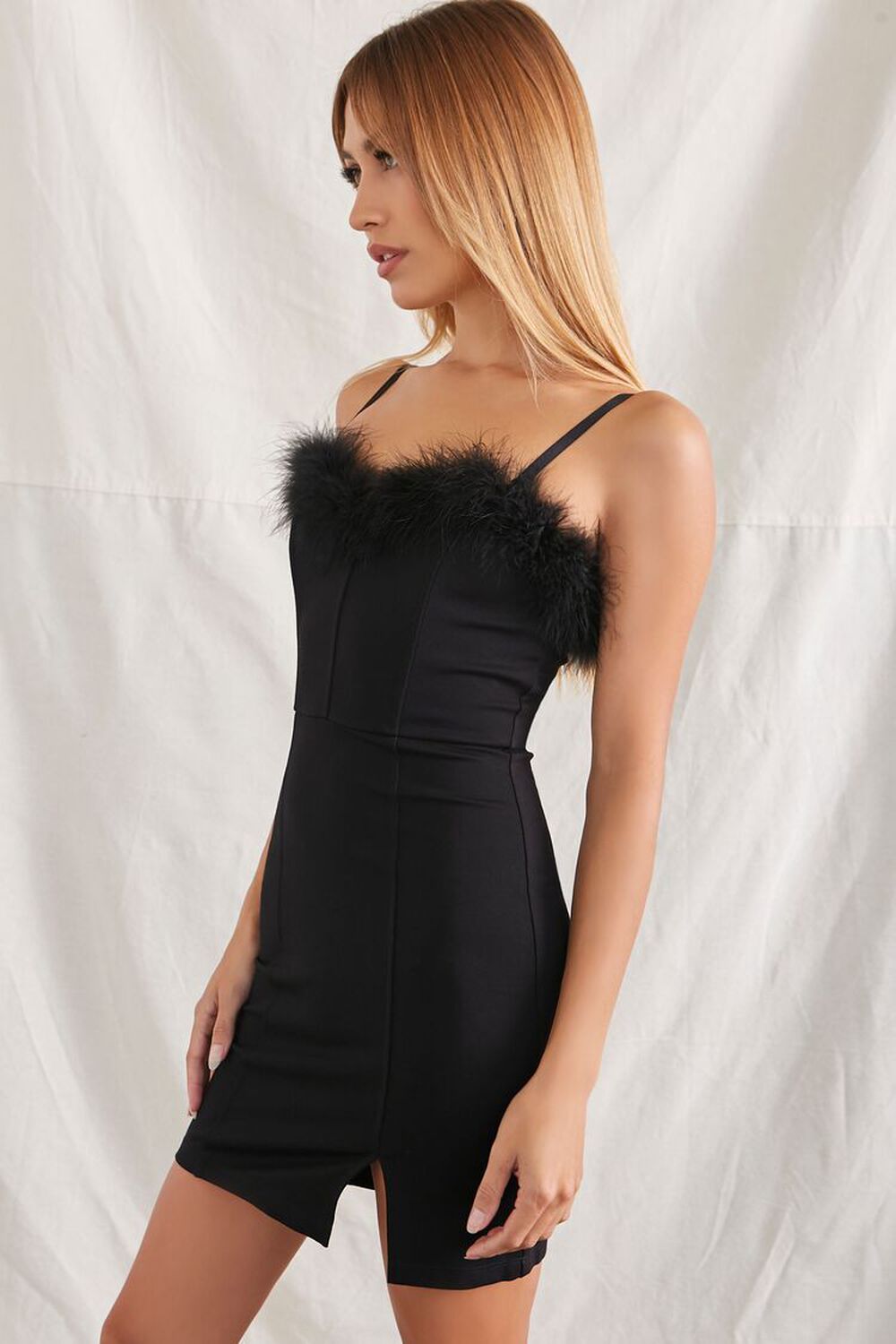 Feather Jacket Dress - Black – tyler böe